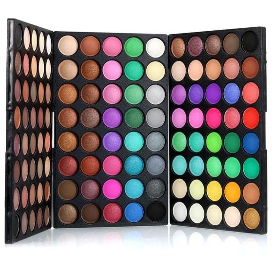 Imagem de Paleta de sombras Wokex 120 cores, mate, brilho, longa duração