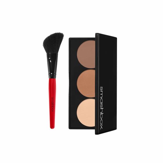 Imagem de Paleta facial Smashbox passo a passo para contorno, iluminador e bronzeador