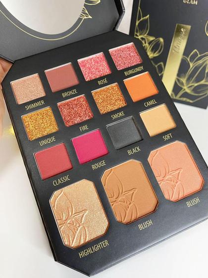 Imagem de Paleta Multifuncional Eudora Glam Unique Sombra Blush Iluminador