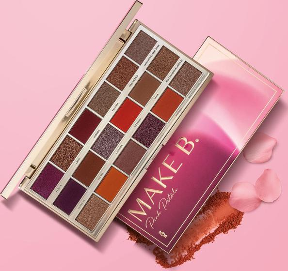 Imagem de Palette de maquiagem multifuncional Make B Pink Petals 18 cores