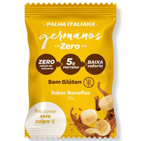 Imagem de Palha Italiana Banoffee Zero Açúcar 30g 5g Whey Protein