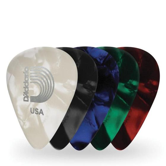 Imagem de Palheta Celulóide Perolada Cores X-Pesada D Addario 1CAP7-10 F035
