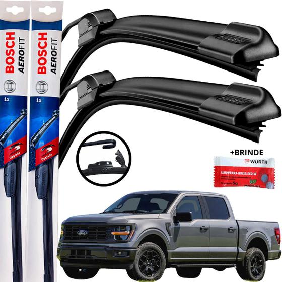 Imagem de Palheta Dianteira Par Limpador de Parabrisa Para Brisa Original Bosch Ford F150 2012 13 14 15 16 17 18 19 20 21 22 23 2024