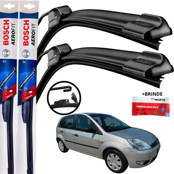 Imagem de Palheta Dianteira Par Limpador de Parabrisa Para Brisa Original Bosch Ford FIESTA 1996 97 98 99 00 01 02 03 2004