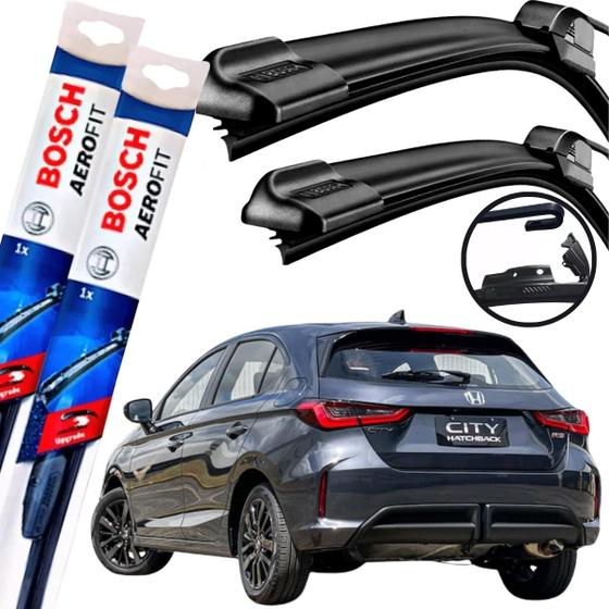 Palheta Dianteira Par Limpador de Parabrisa Para Brisa Original Bosch HONDA NEW CITY HATCHBACK 2022 2023 2024 Imagem de Palheta Dianteira Par Limpador de Parabrisa Para Brisa Original Bosch HONDA NEW CITY HATCHBACK 2022 2023 2024