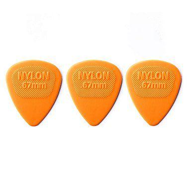 Imagem de Palheta Dunlop Nylon Midi 0,67mm Laranja 3 Unidades