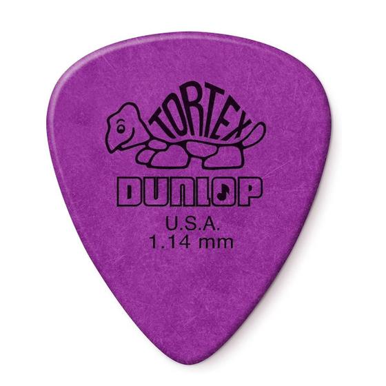 Imagem de Palheta Dunlop Tortex 1.14 Mm Roxa Pacote Com 12 Unidades