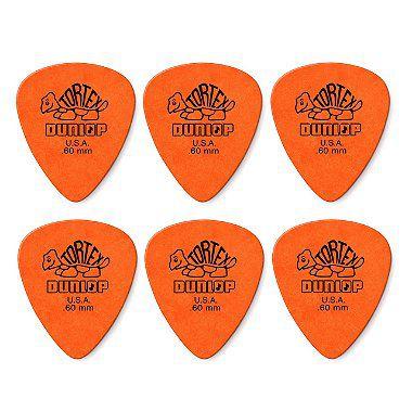 Imagem de Palheta Dunlop Tortex Standard 0,60mm Laranja 6 Unidades