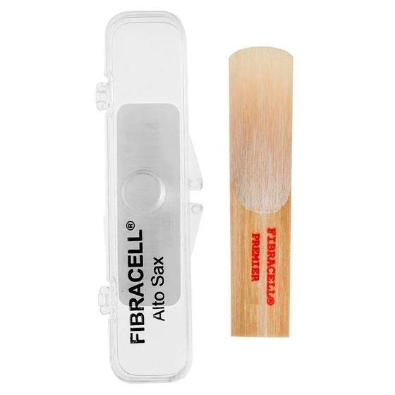 Imagem de Palheta Fibracell Premier sax alto nº 1,5 original com NF