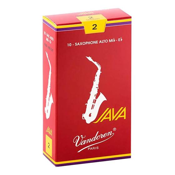 Imagem de Palheta Java Red Cut 2 Para Sax Soprano Caixa com 10 Unidades SR302R Vandoren
