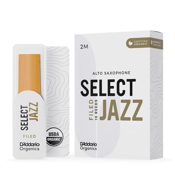 Imagem de Palheta Sax Alto 2M (10 Peças) DAddario Organic Select Jazz