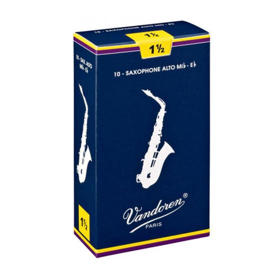 Imagem de Palheta Sax Alto Nº 1,5 Tradicional Cx C/ 10 - Vandoren
