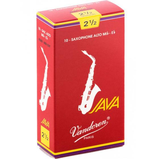 Imagem de Palheta Sax Alto Vandoren Red 2,5 Java Cut 47217