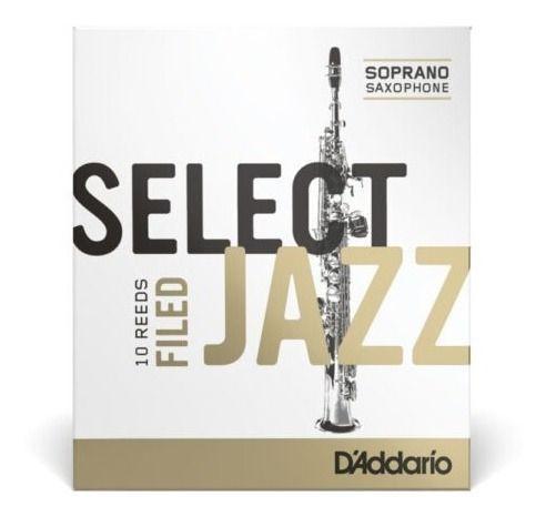 Imagem de Palheta Sax Soprabo 3m D'addario Select Jazz Filed Rsf10ssx2s caixa com 10 un