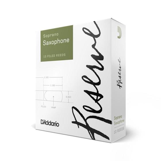 Imagem de Palheta Sax Soprano 3.5 (10 Unidades) D'Addario Reserve