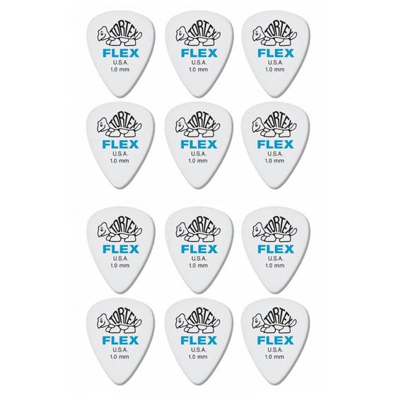 Imagem de Palheta Tortex Flex Jazz III 1,00 MM Pacote c/ 12 Unidades 468P1.0 - Dunlop