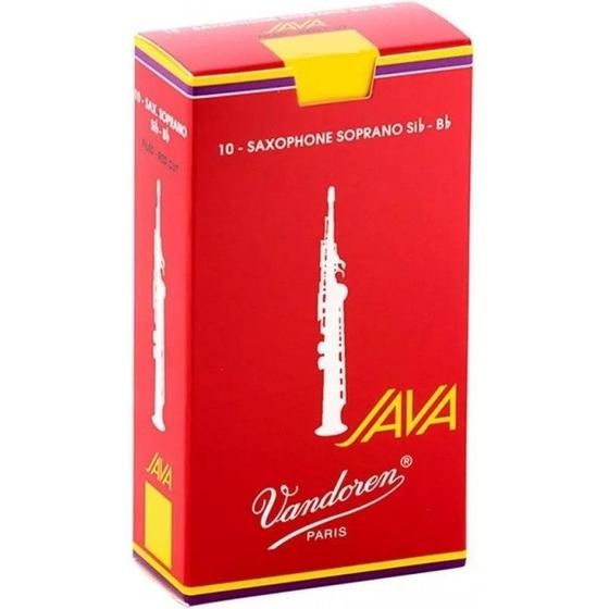 Imagem de Palheta Vandoren Java Red Sax Soprano 2,5 (caixa c/ 10)