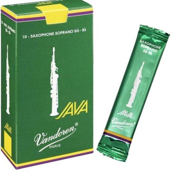 Imagem de palheta vandoren java sax soprano 3,0 verde