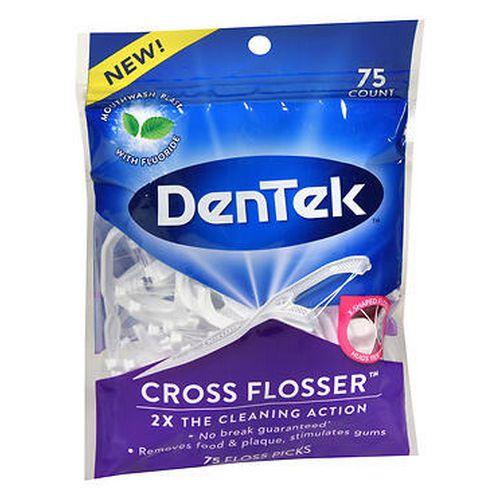 Imagem de Palhetas de Fio Dental Cross Flosser - 75 Unidades (6 Pacotes)