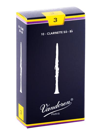 Imagem de Palhetas para Clarinete Vandoren CR103 Traditional - Caixa com 10 Unidades