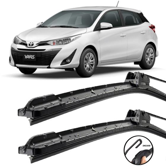 Imagem de Palhetas Silicone Limpador De Parabrisa 23" 14" Yaris 18-22