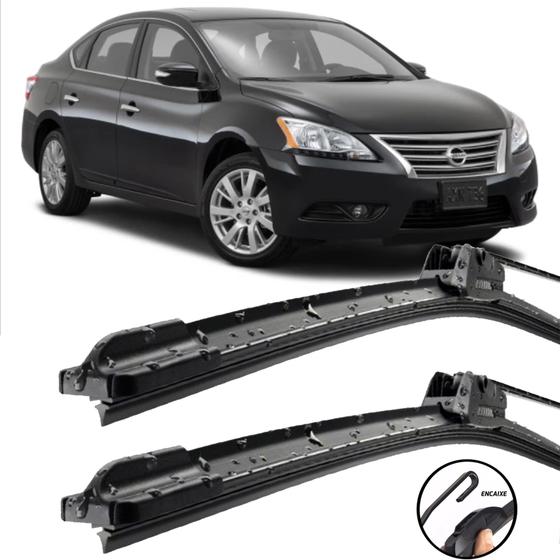 Imagem de Palhetas Silicone Limpador Parabrisa 26" 16"  Sentra 2014 2020