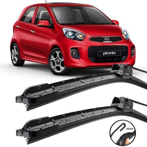 Imagem de Palhetas Silicone Limpador Parabrisa Kia Picanto 2011 A 2018