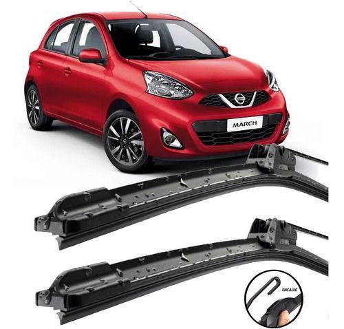 Imagem de Palhetas Silicone Limpador Parabrisa Nissan March