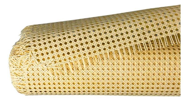 Imagem de Palhinha Indiana Rattan Sextavada Tela Natural 3m X 50cm