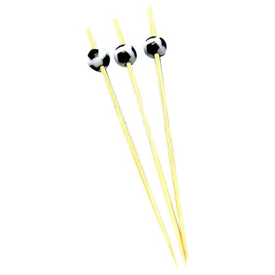 Imagem de Palito Para Petiscos Bambu Futebol Eco Friendly Com 20 Unidades SilverFestas