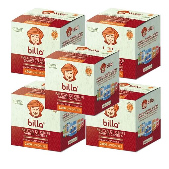 Imagem de Palitos De Dente Sabor Canela Com 2000 - Billa Kit 5