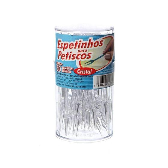 Imagem de Palitos Para Petiscos Transparente 50unids.