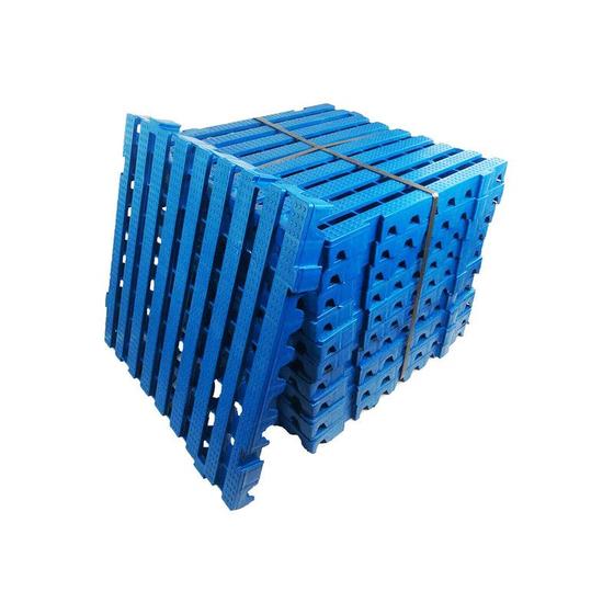 Imagem de Pallet Plástico Estrado 4,5 x 50x50 Cm Cor Azul