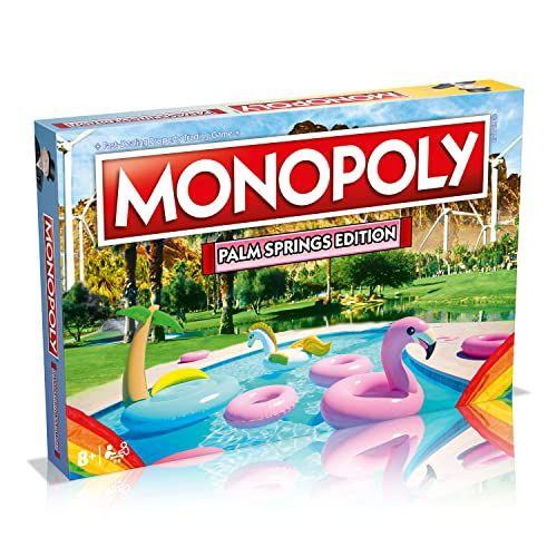 Imagem de Palm Springs Monopoly Board Game Edition, Jogo de Família para Maiores de 8 anos