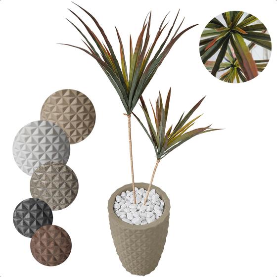Imagem de Palmeira Yucca Planta Artificial com Vaso Decoração