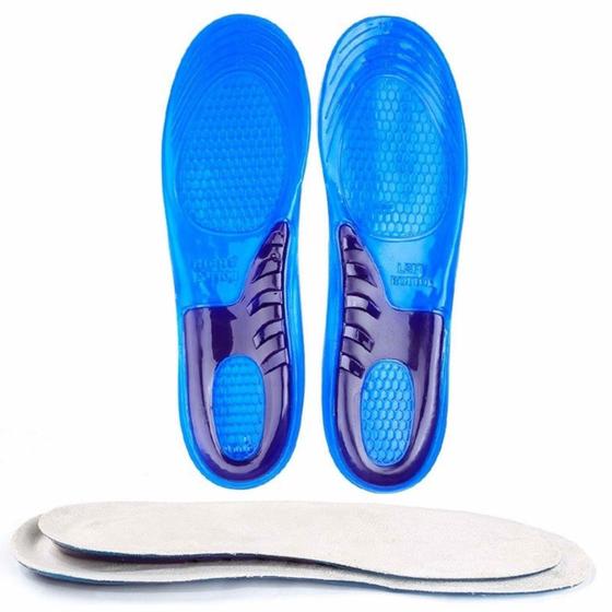 Imagem de Palmilha Ortopédica Gel Silicone para Sapato Homem Mulher em 3 Tamanhos