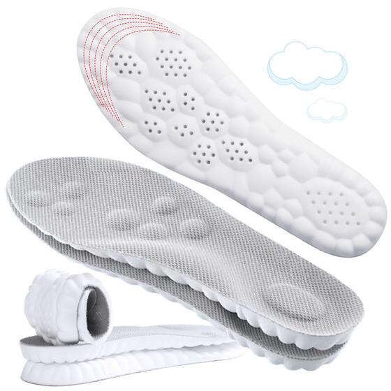Imagem de Palmilhas ENLOPQ 4D Cloud Soles para Homens - Amortecimento com Espuma Viscoelástica