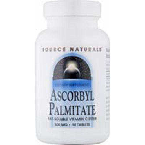 Imagem de Palmitato de Ascorbyl 90 comprimidos da Source Naturals (pacote com 4)