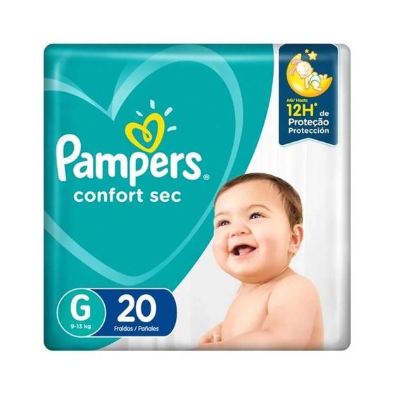 Imagem de Pampers Confort Sec G Pacotao 20Un