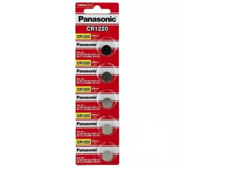 Imagem de Panasonic Cr1220 Lithium 3V - Cartela Com 5 Unidades