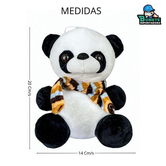 Imagem de Panda Pelucia Com Cachecol