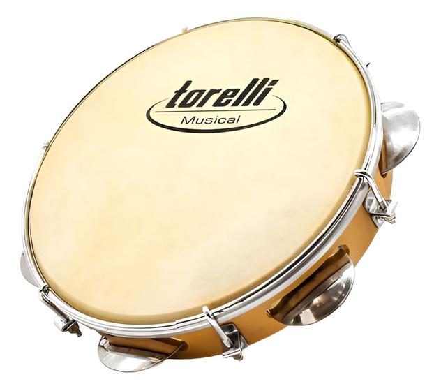 Imagem de Pandeiro De 8'' Corpo em Abs Com pele Animal Torelli Tp800