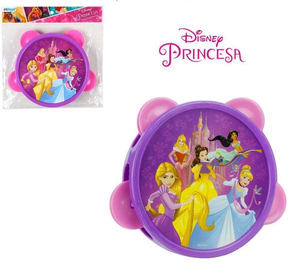 Imagem de Pandeiro Infantil Princesas Disney 13Cm de Ø