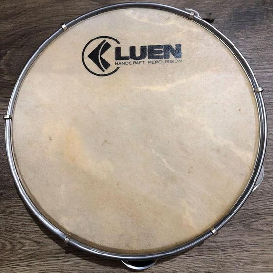 Imagem de Pandeiro Luen 10" ABS Preto com Pele Cabra - Luen Percussion