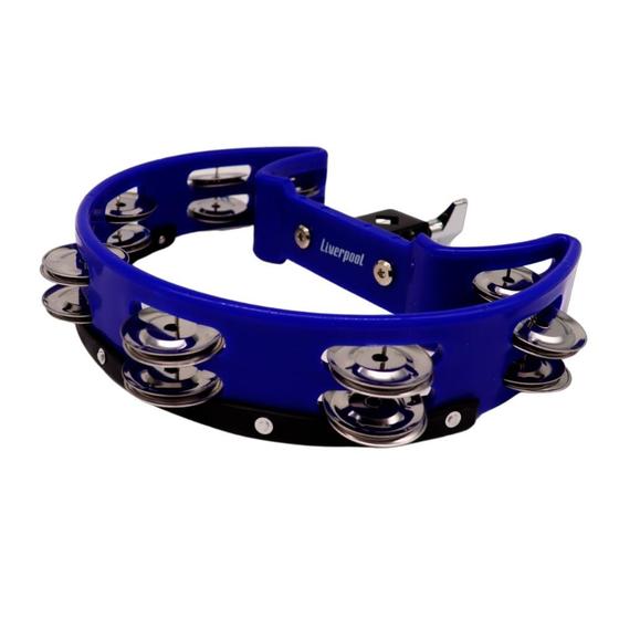 Imagem de Pandeiro Meia Lua com Clamp Liverpool PML 002 Azul