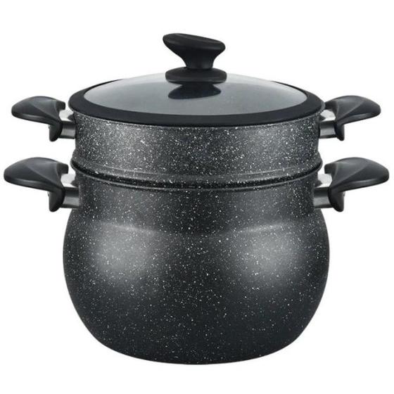 Imagem de Panela a Vapor de Alumínio com Revestimento Cerâmico 26cm