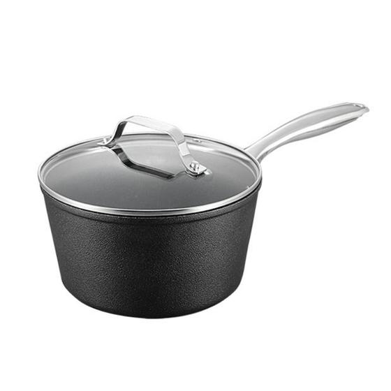Imagem de Panela Antiaderente Titânio 16cm 1,3L Cooktop Fogão Indução Avulsa Black Rock