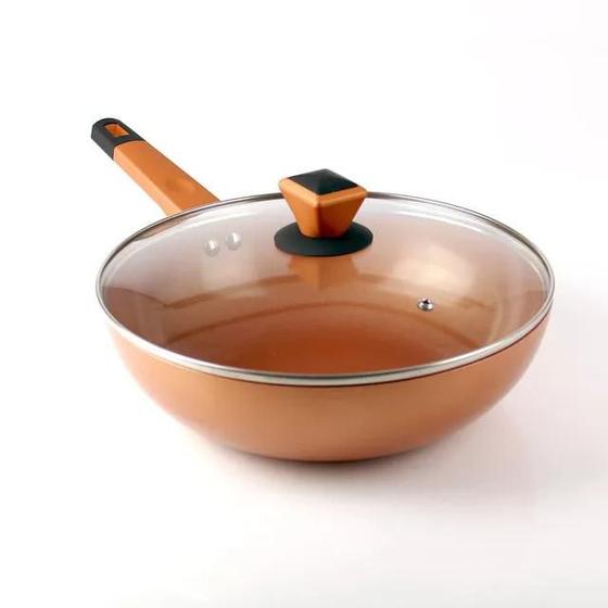 Panela Antiaderente Wok Maxchef Menor preço em Panela Antiaderente Wok Maxchef