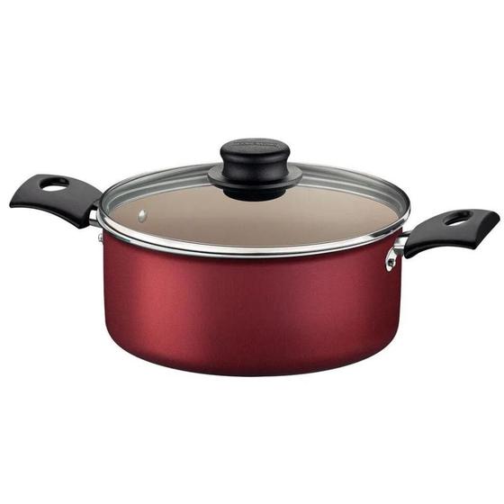 Panela Caçarola Tramontina Avulsa Antiaderente Aluminio 18 cm 2 Litros Turim Vermelha Não Gruda Menor preço em Panela Caçarola Tramontina Avulsa Antiaderente Aluminio 18 cm 2 Litros Turim Vermelha Não Gruda