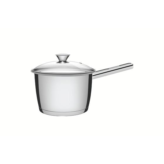 Imagem de Panela Caldeirão Tramontina Allegra Cabo Aço Inox Fundo Triplo Tampa de Vidro 16cm 2,1L